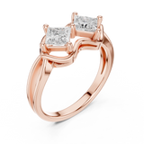 0.93 CT Princess Lab Grown Diamond Ring | WOKE