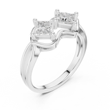0.93 CT Princess Lab Grown Diamond Ring | WOKE