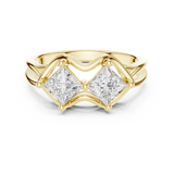 0.93 CT Princess Lab Grown Diamond Ring | WOKE