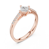 0.39 CT Princess Lab Grown Diamond Ring | WOKE