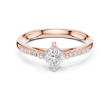 0.39 CT Princess Lab Grown Diamond Ring | WOKE