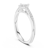0.39 CT Princess Lab Grown Diamond Ring | WOKE
