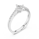 0.39 CT Princess Lab Grown Diamond Ring | WOKE