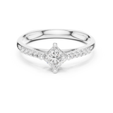 0.39 CT Princess Lab Grown Diamond Ring | WOKE