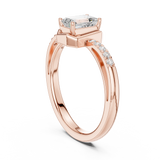 0.69 CT Emerald Lab Grown Diamond Ring | WOKE