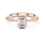 0.69 CT Emerald Lab Grown Diamond Ring | WOKE