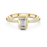 0.69 CT Emerald Lab Grown Diamond Ring | WOKE