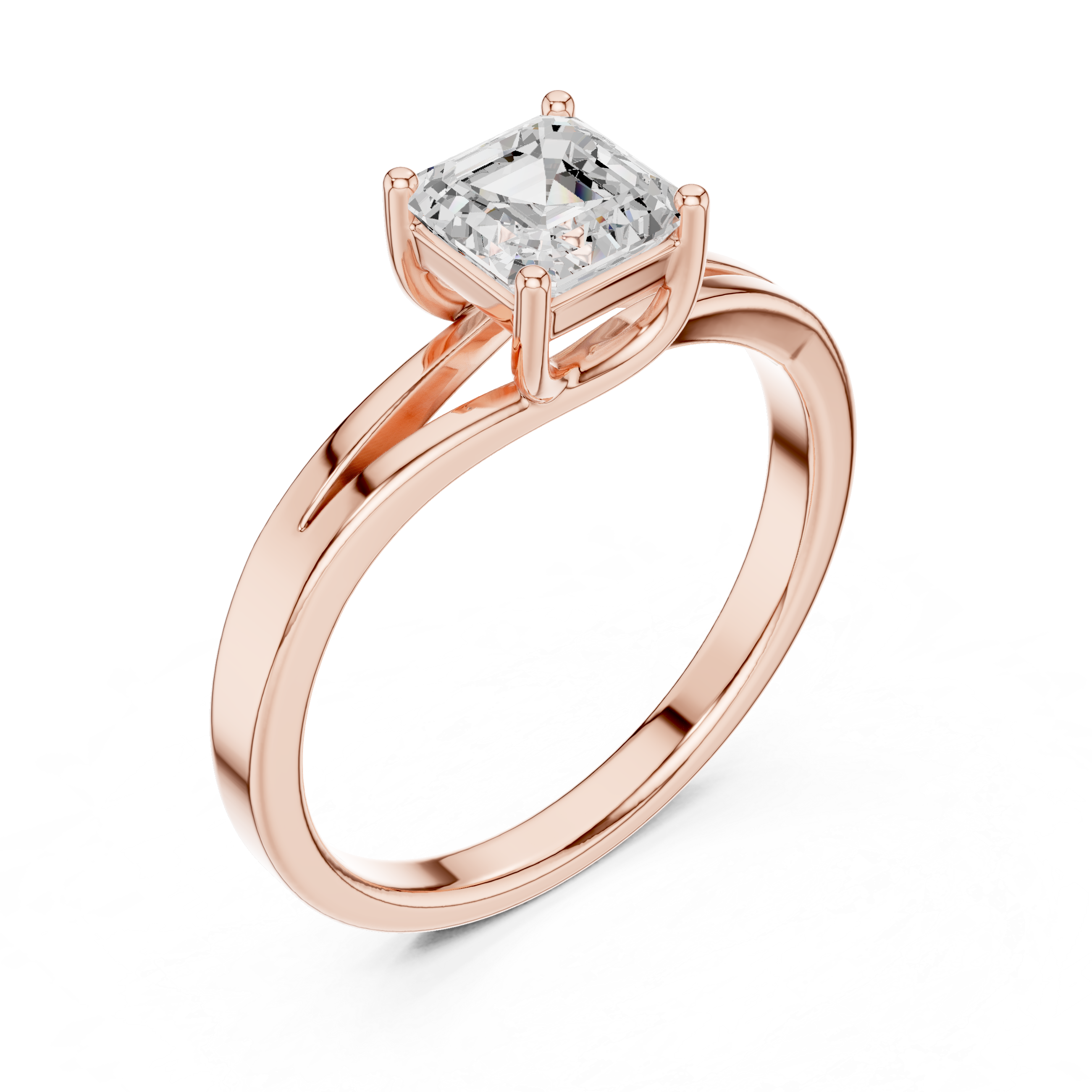 0.88 CT Emerald Lab Grown Diamond Ring | WOKE
