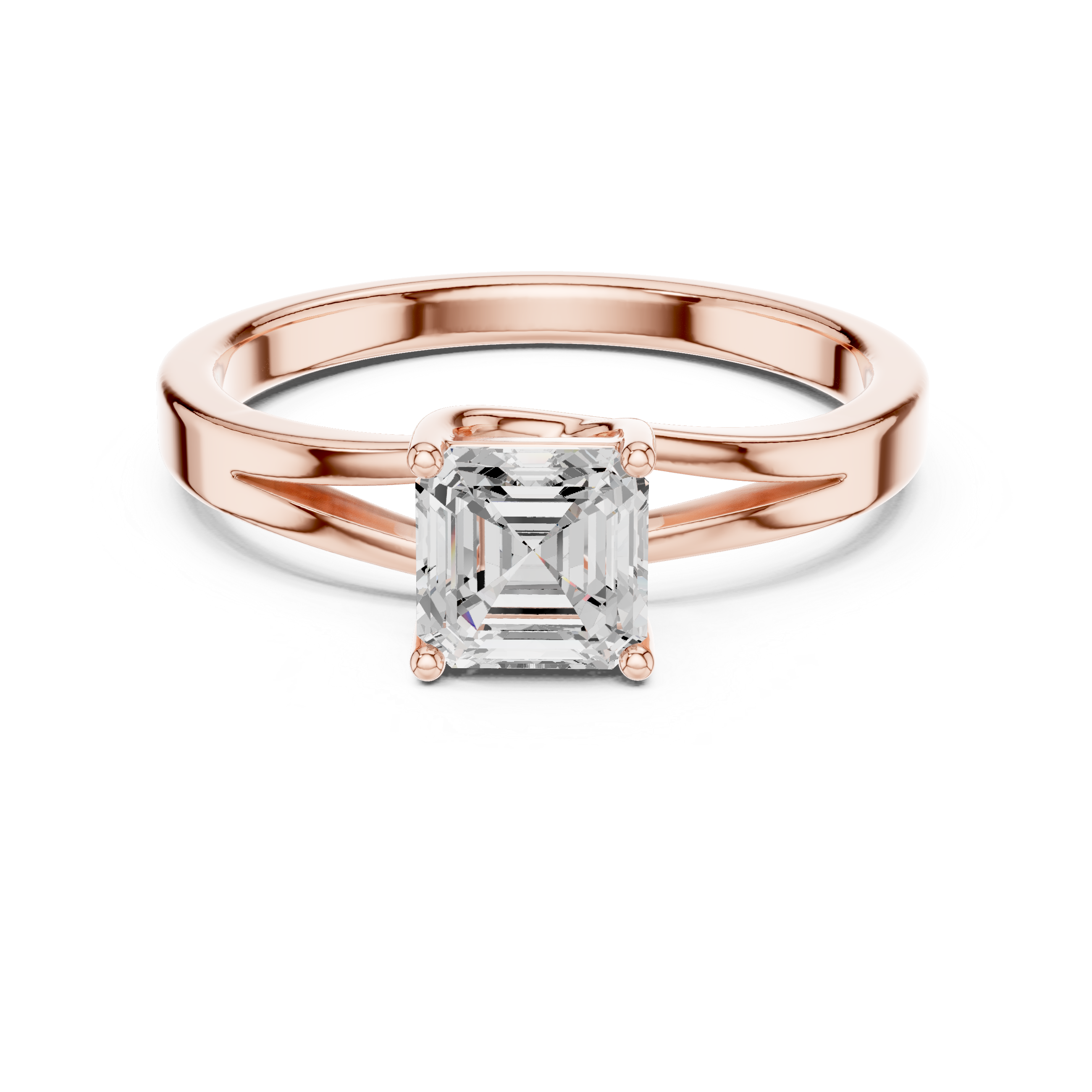 0.88 CT Emerald Lab Grown Diamond Ring | WOKE