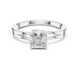 0.88 CT Emerald Lab Grown Diamond Ring | WOKE