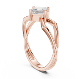 0.88 CT Emerald Lab Grown Diamond Ring | WOKE
