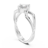 0.88 CT Emerald Lab Grown Diamond Ring | WOKE