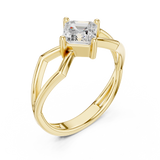 0.88 CT Emerald Lab Grown Diamond Ring | WOKE
