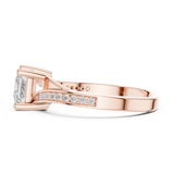0.12 CT Princess & Round Lab Grown Diamond Ring | WOKE