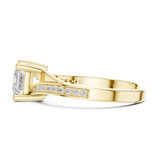 0.12 CT Princess & Round Lab Grown Diamond Ring | WOKE