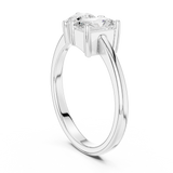 1.14 CT Pear & Radiant Lab Grown Diamond Ring | WOKE