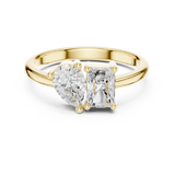 1.14 CT Pear & Radiant Lab Grown Diamond Ring | WOKE
