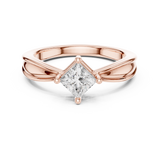 0.64 CT Princess Lab Grown Diamond Ring | WOKE