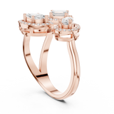 0.92 CT Marquise Round Pear & Emerald  Lab Grown Diamond Ring | WOKE