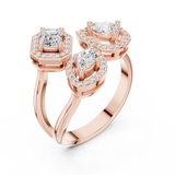 0.92 CT Marquise Round Pear & Emerald  Lab Grown Diamond Ring | WOKE