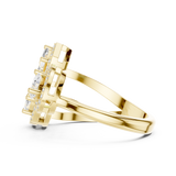 0.92 CT Marquise Round Pear & Emerald  Lab Grown Diamond Ring | WOKE