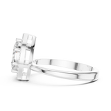 0.17 CT Marquise Round &  PearLab Grown Diamond Ring | WOKE