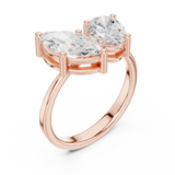 2.03 CT Marquise  &  oval Lab Grown Diamond Ring | WOKE