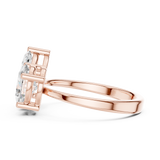 2.03 CT Marquise  &  oval Lab Grown Diamond Ring | WOKE