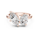 2.03 CT Marquise  &  oval Lab Grown Diamond Ring | WOKE