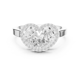 1.02 CT Pear & Round Lab Grown Diamond Ring | WOKE