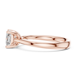1.12 CT Cushion  Square Mossonite Ring | WOKE