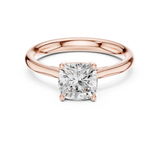 1.12 CT Cushion  Square Mossonite Ring | WOKE