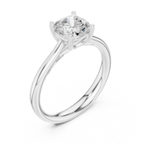 1.12 CT Cushion  Square Mossonite Ring | WOKE