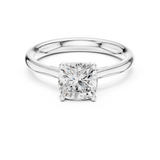 1.12 CT Cushion  Square Mossonite Ring | WOKE