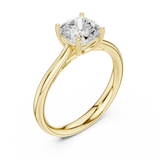 1.12 CT Cushion  Square Mossonite Ring | WOKE