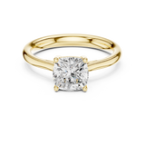 1.12 CT Cushion  Square Mossonite Ring | WOKE