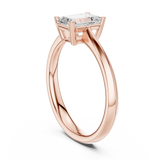 1.02 CT  Emerald Mossonite Ring | WOKE