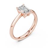 1.02 CT  Emerald Mossonite Ring | WOKE