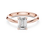1.02 CT  Emerald Mossonite Ring | WOKE