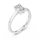 1.02 CT  Emerald Mossonite Ring | WOKE