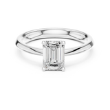 1.02 CT  Emerald Mossonite Ring | WOKE