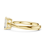 1.02 CT  Emerald Mossonite Ring | WOKE