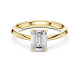 1.02 CT  Emerald Mossonite Ring | WOKE