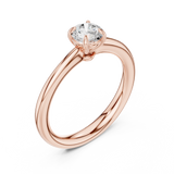 0.61 CT  Round  Mossonite Ring | WOKE