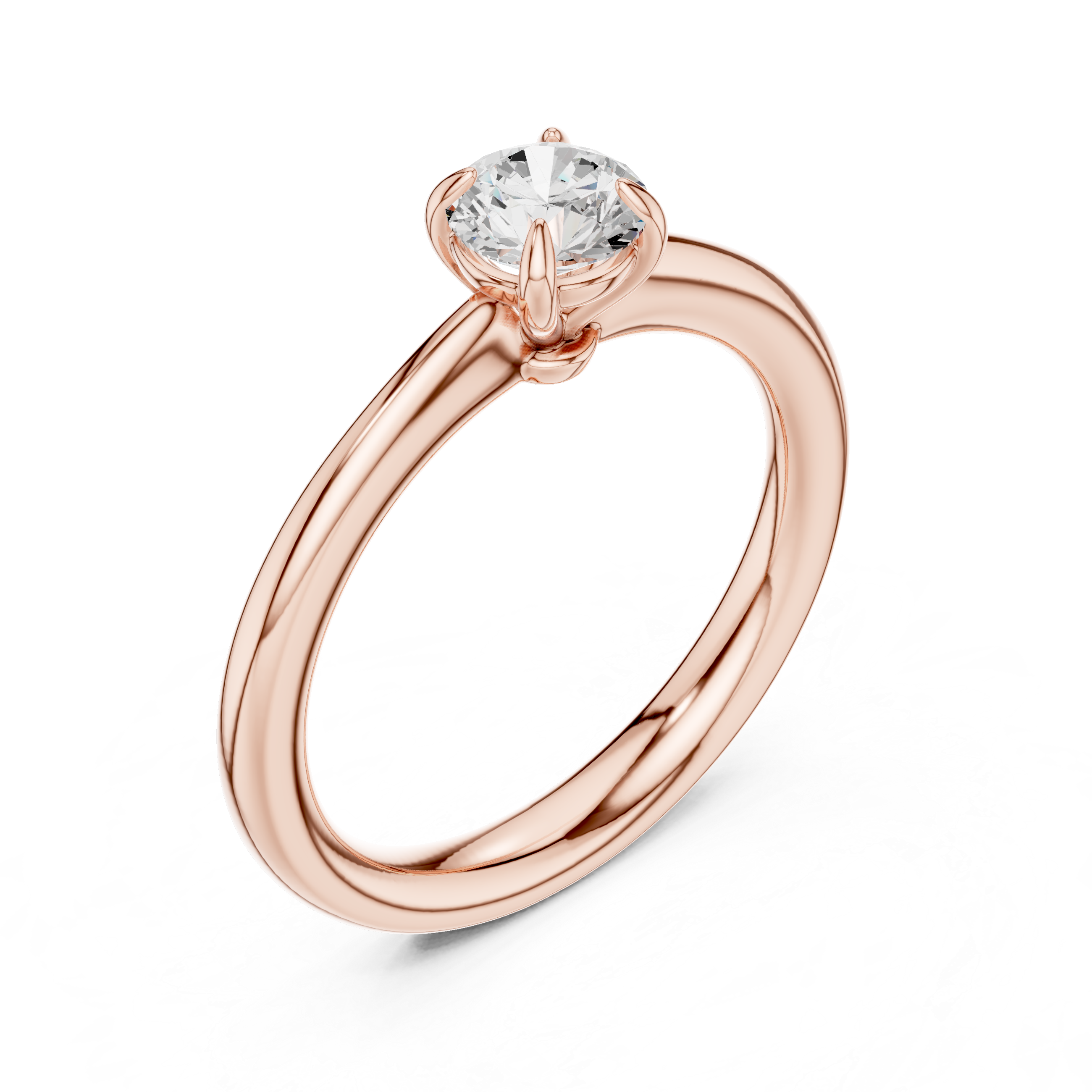 0.61 CT  Round  Mossonite Ring | WOKE
