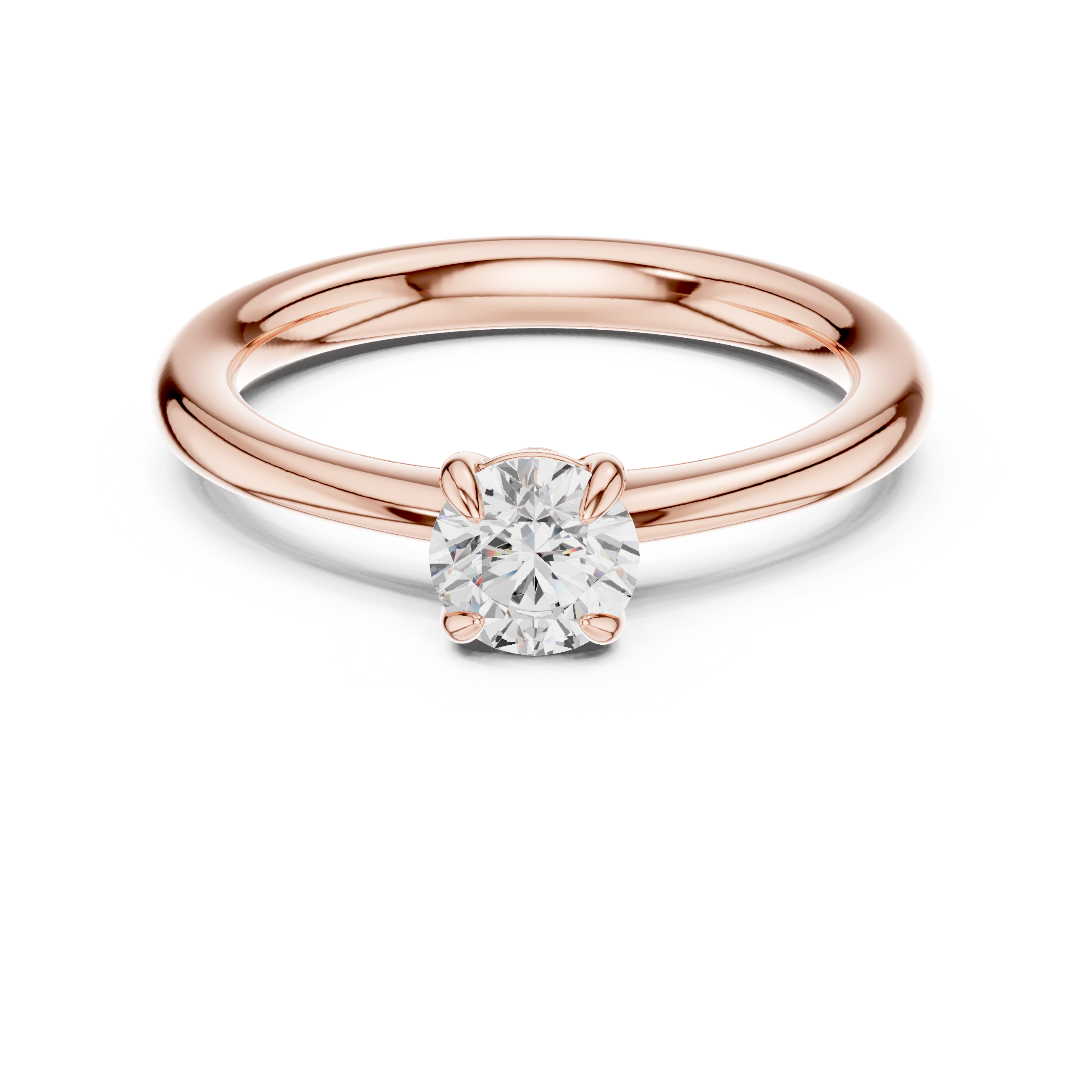 0.61 CT  Round  Mossonite Ring | WOKE
