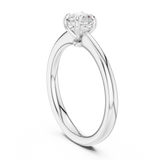 0.61 CT  Round  Mossonite Ring | WOKE