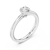 0.61 CT  Round  Mossonite Ring | WOKE