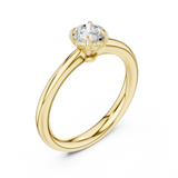 0.61 CT  Round  Mossonite Ring | WOKE