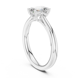 0.97 CT Emerald  Mossonite Ring | WOKE